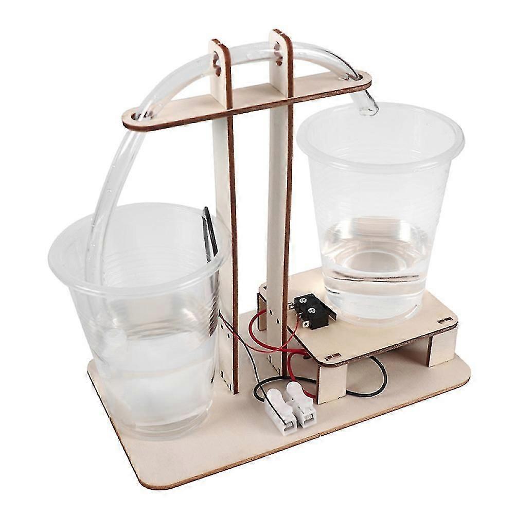 Kid Diy Assembly Electric Drinking Fountain Model Student Physics Experiment Toy