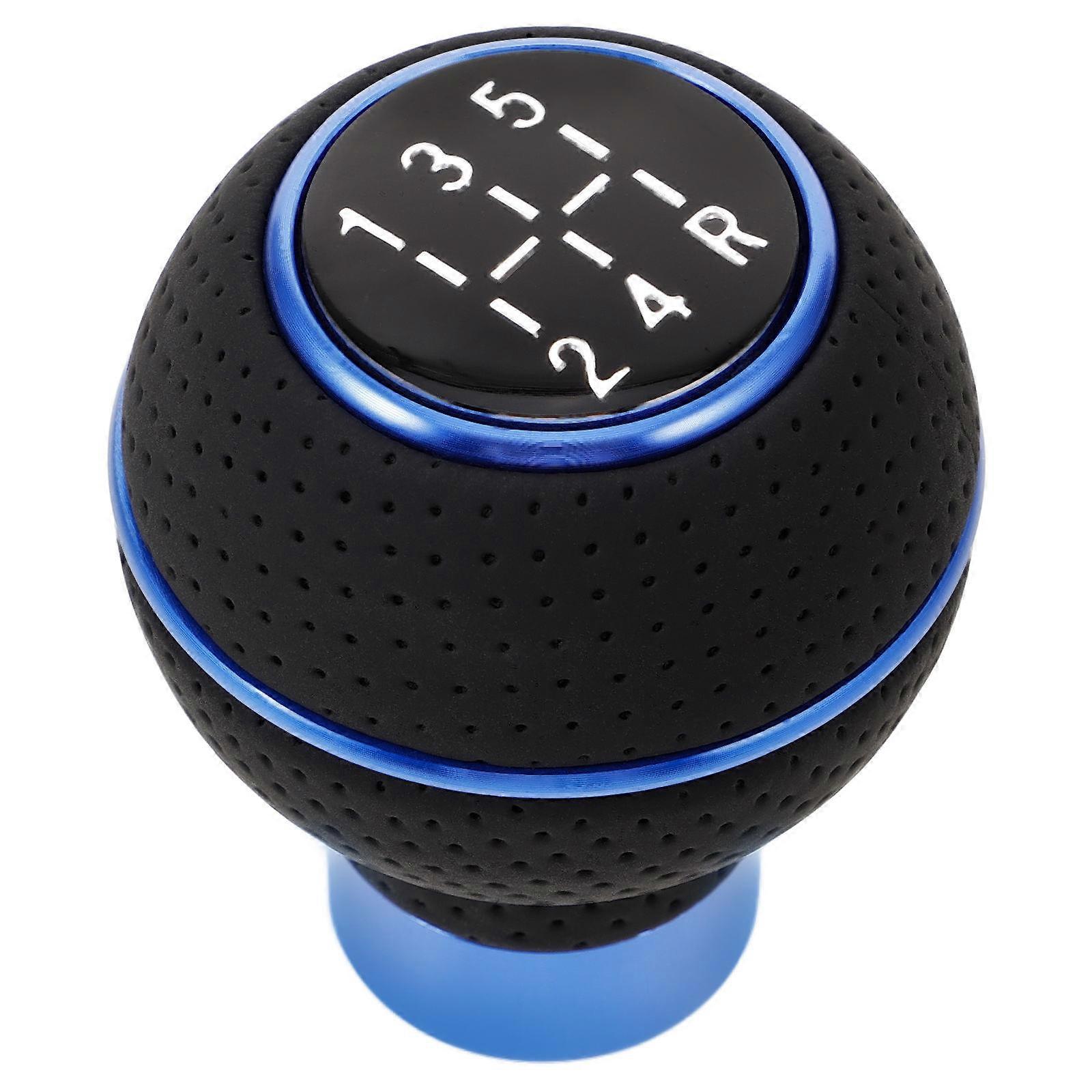 Blue Gear Shift Knob for Car Use Compatible with Various Models 5 Speed