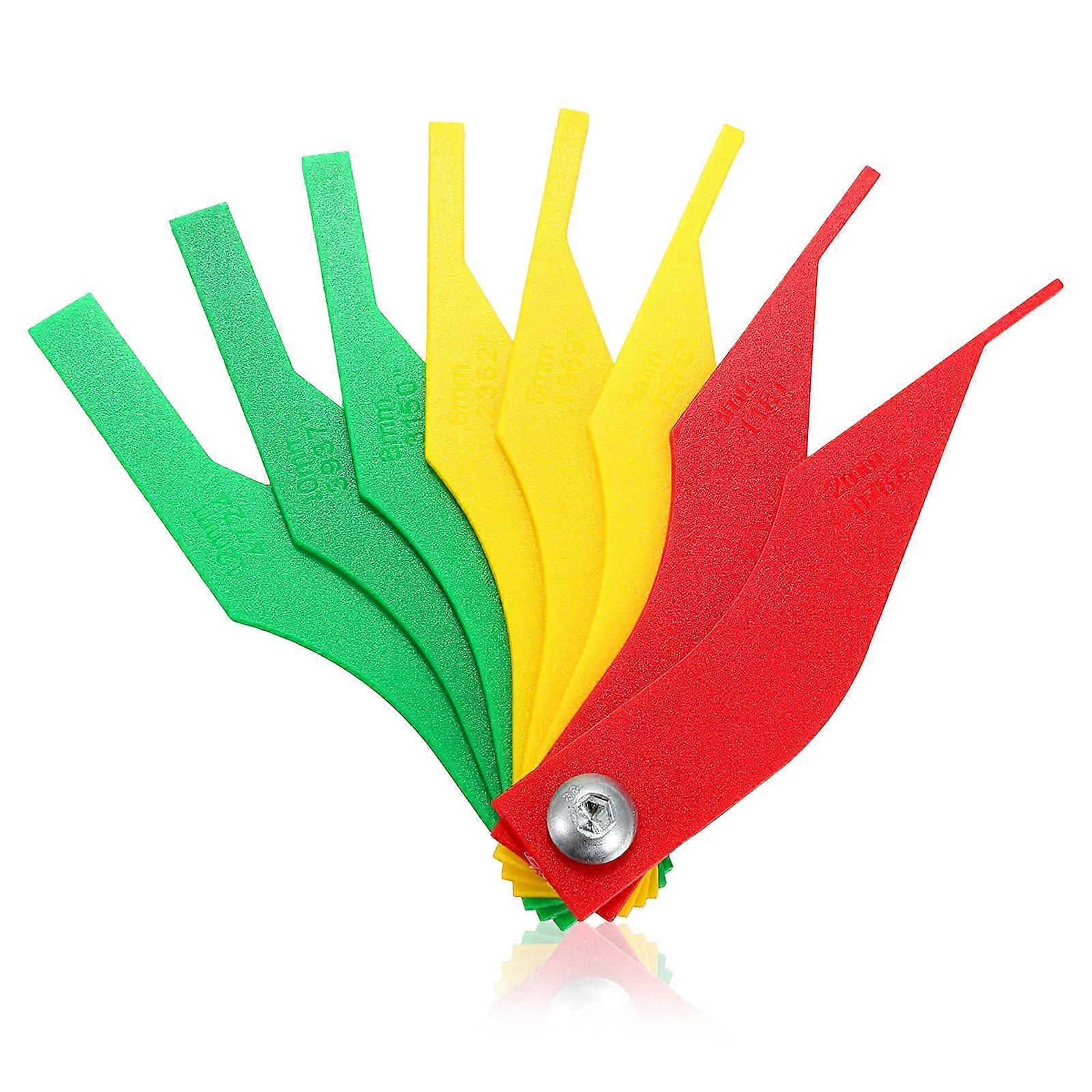 8 Pcs Brake Pad Thickness Gauge Set ColorCoded Wear Indicator for Disc and Drum Brakes