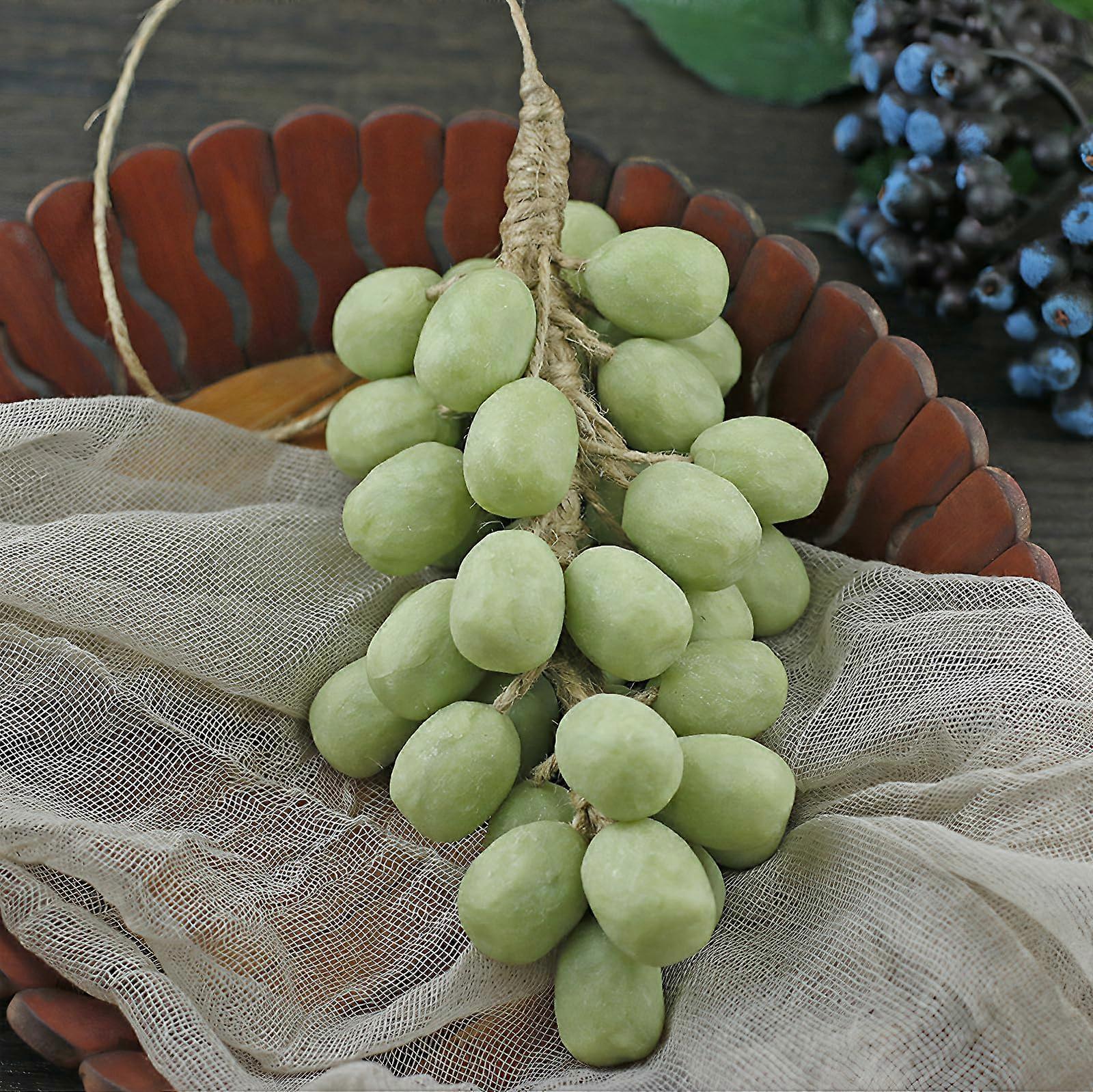 Grape Shaped Soap Handmade Artisan Jasmine Scented Bath Set with Bubble Net for Bathroom