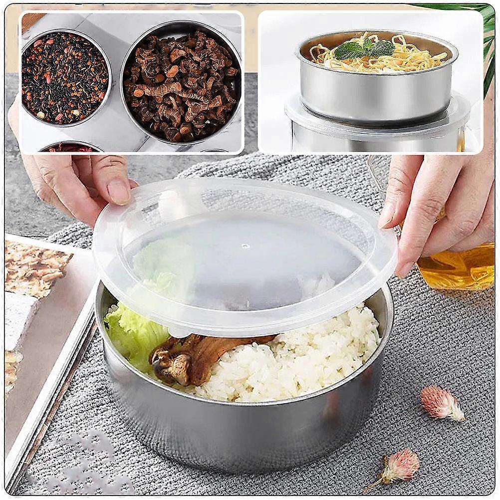 Multi-Function Freezer Storage Cases 1 Set Household Metal Containers For Home Use 5Pcs