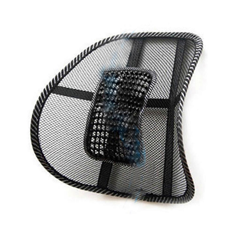 Automobile Back Support Cushion Pad for Seat Massage Black