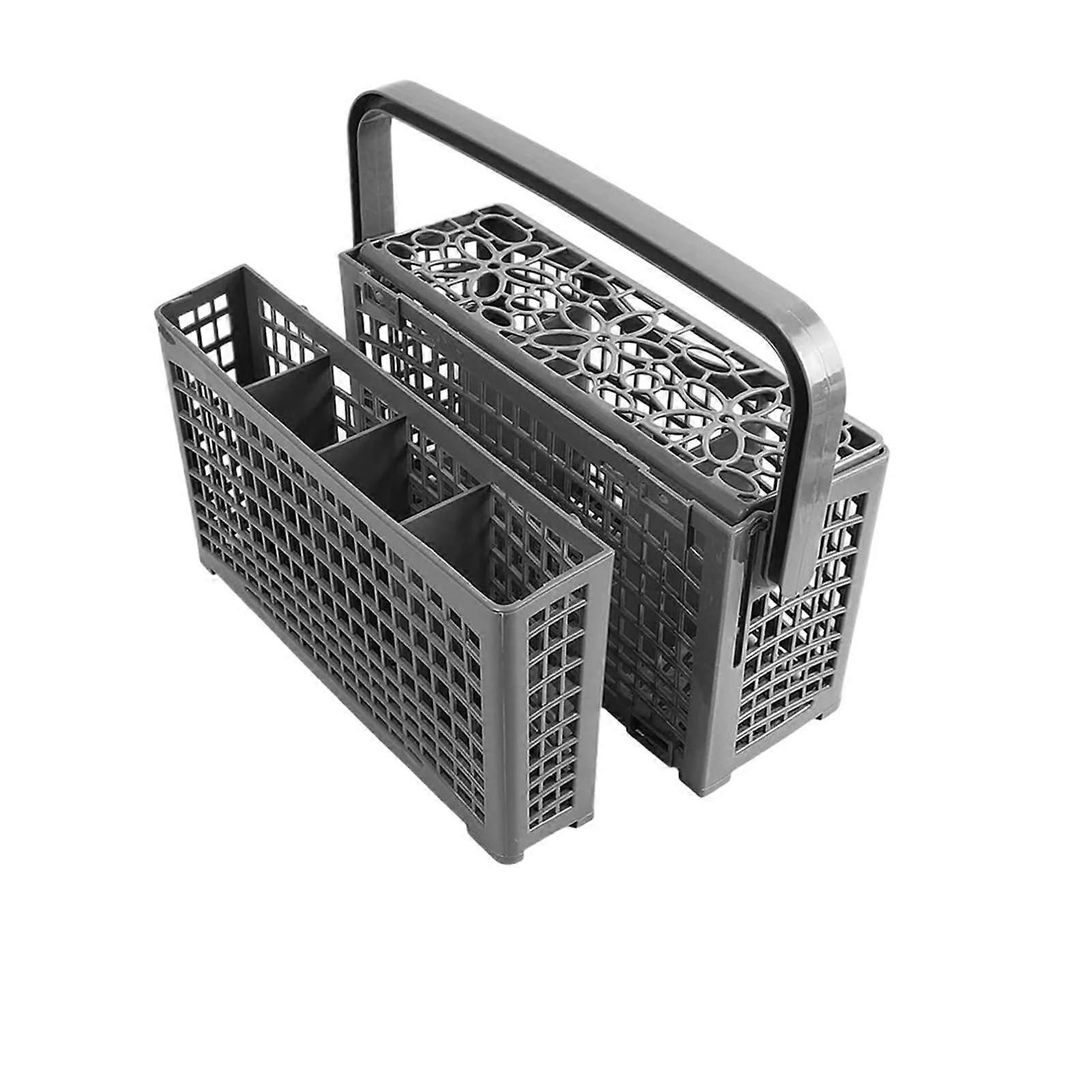 Universal Dishwasher Silverware Basket with Adjustable Design for Secure Utensil Positioning