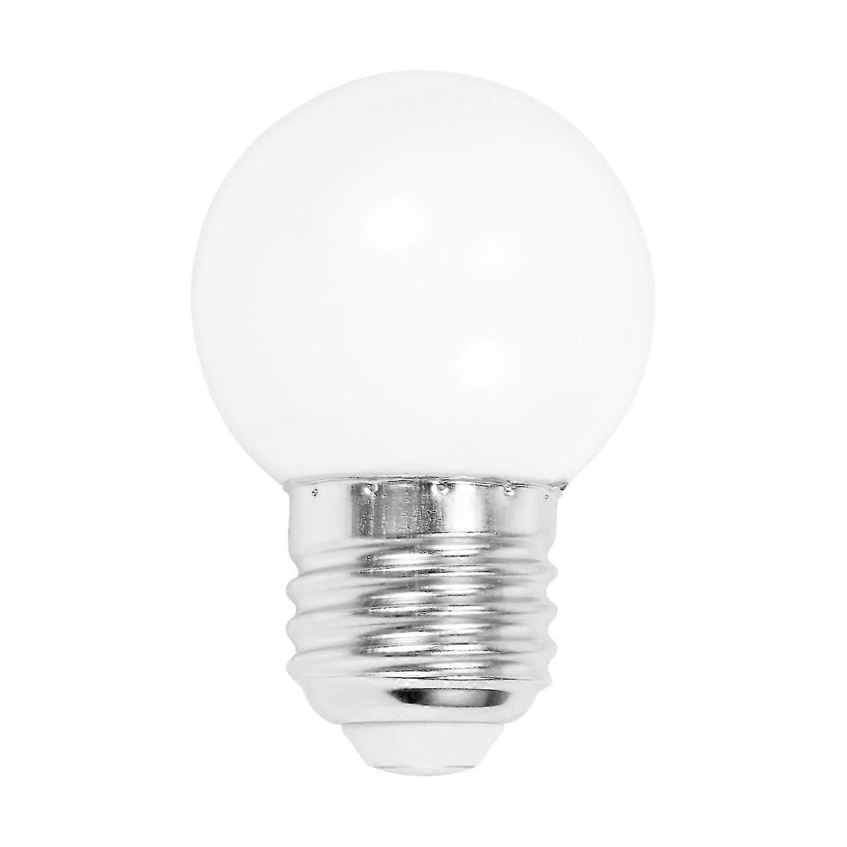 E27 LED Bulb 0.5W White Plastic Light