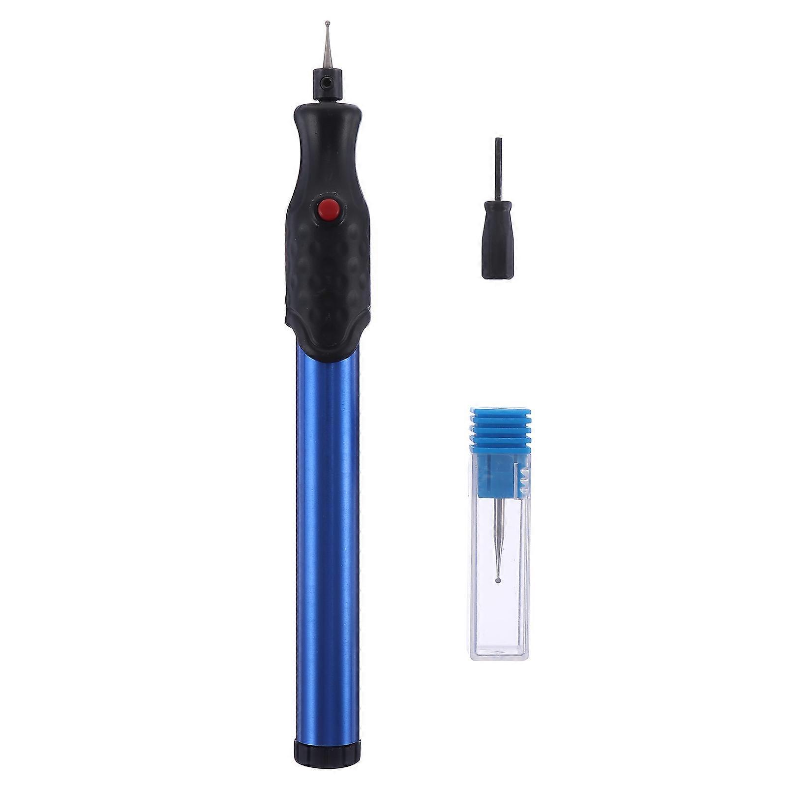 Electric Micro Engraver Pen for Engraving Use Blue Alloy Material