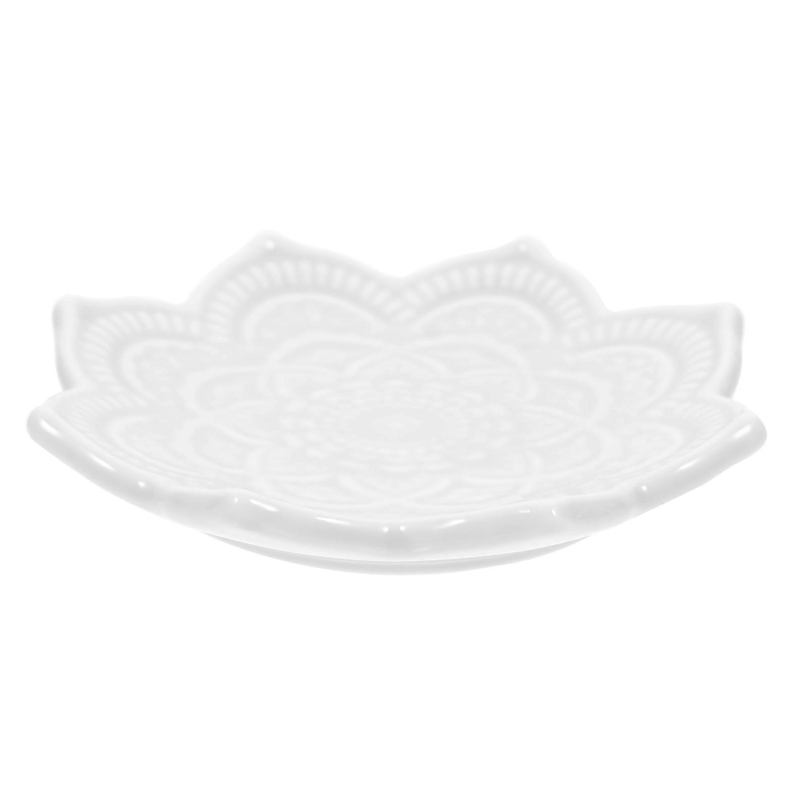 Jewellery Tray Mandala Flower Shape Dressing Table Accessory 1Pack