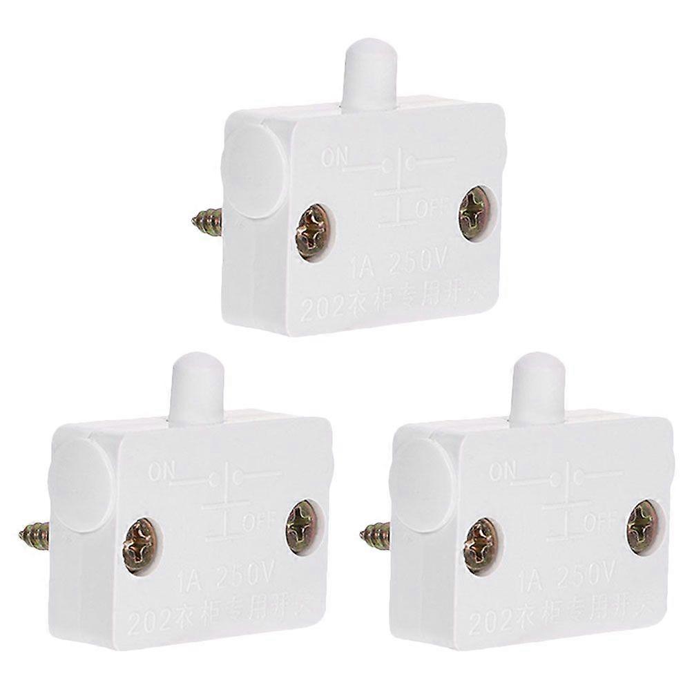 3pcs Door Switch Automatic Light Switch Touch Lamp Electrical Light Switch