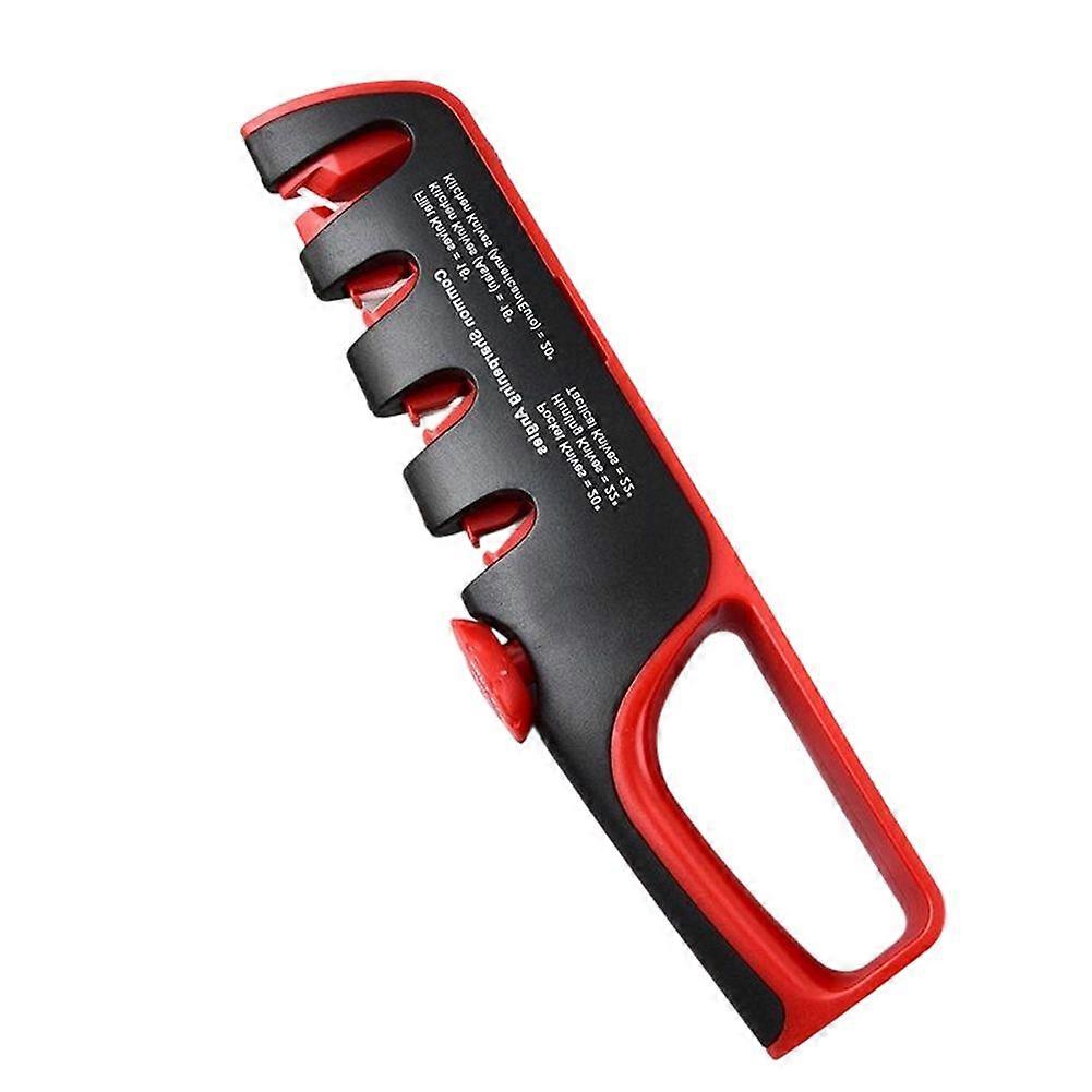 4-in-1 Knife Sharpener with Adjustable Angle, Professional Grinding Tool for Kitchen Knives & Scissors