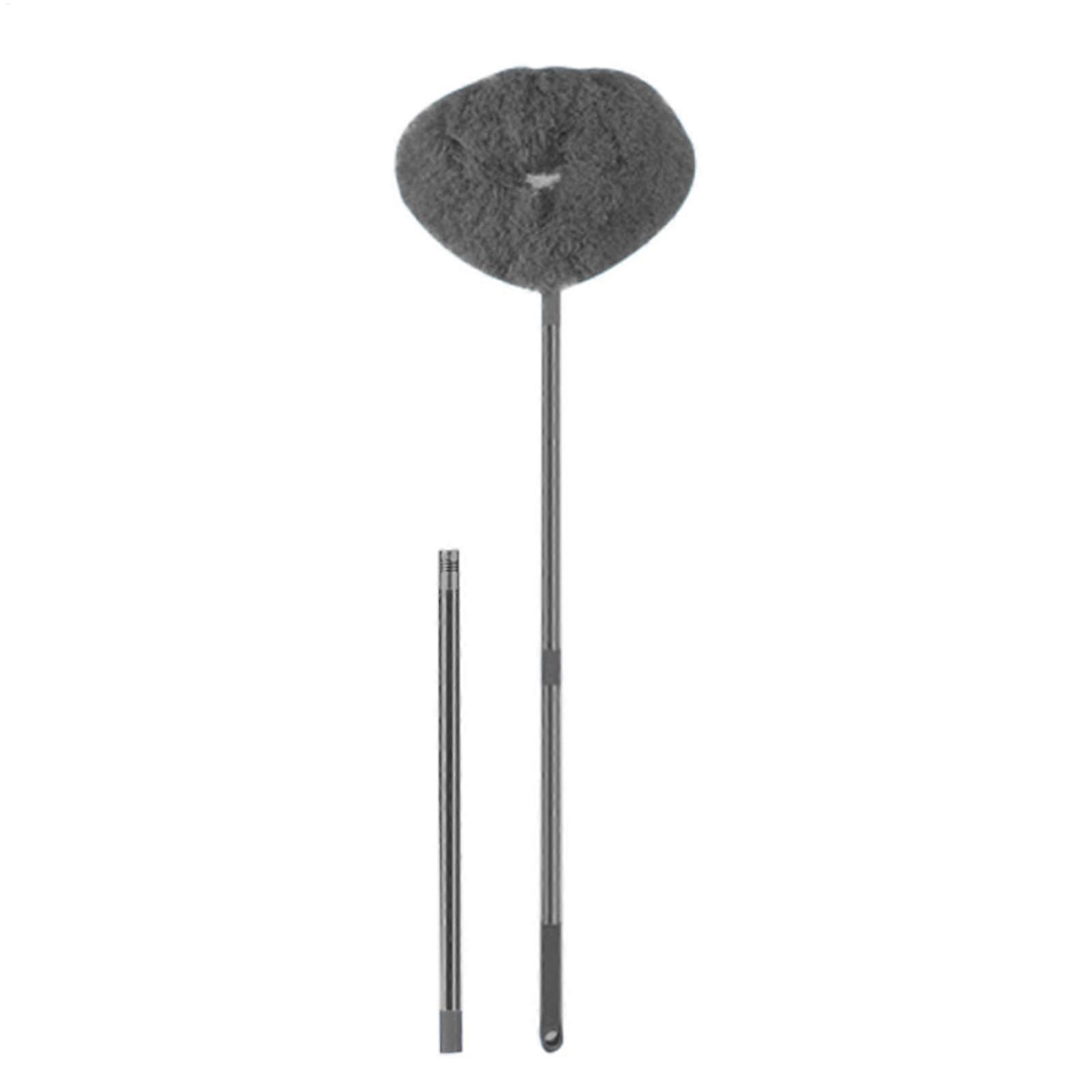 Ceiling Fan Duster with Extension Pole, Reusable DoubleSided Brush for  Ceilings and Walls Grey