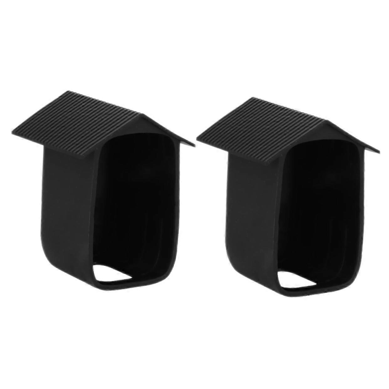 2pcs Weatherproof Security Camera Cover Outdoor Sun and Rain Shield Compatible with Eufy