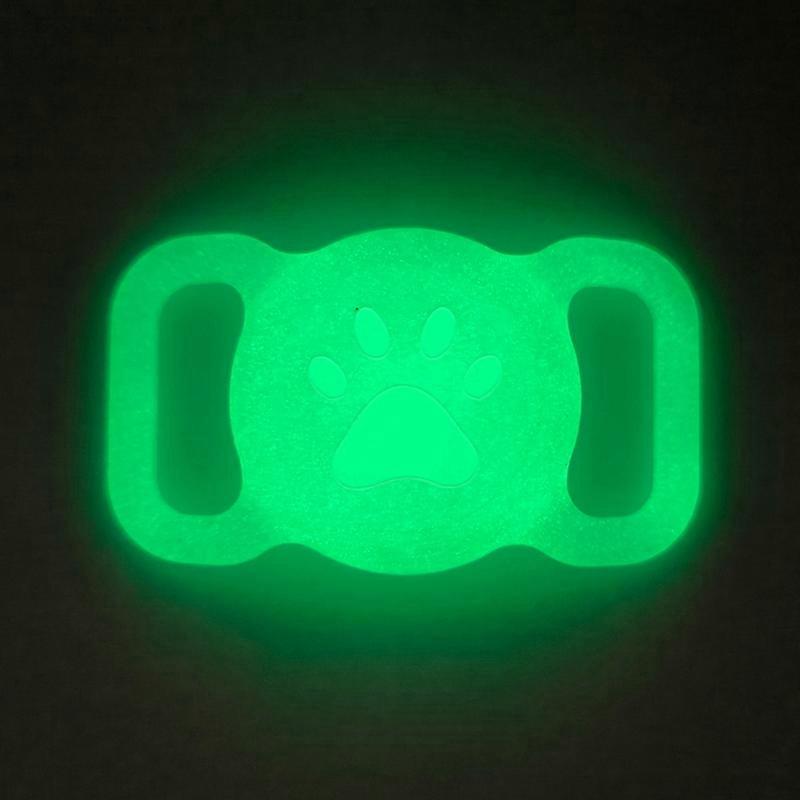 Size L Protective Cover for AirTag Paw Pattern Bluetooth-compatible Tracker Pet Collar Anti-lost Sil