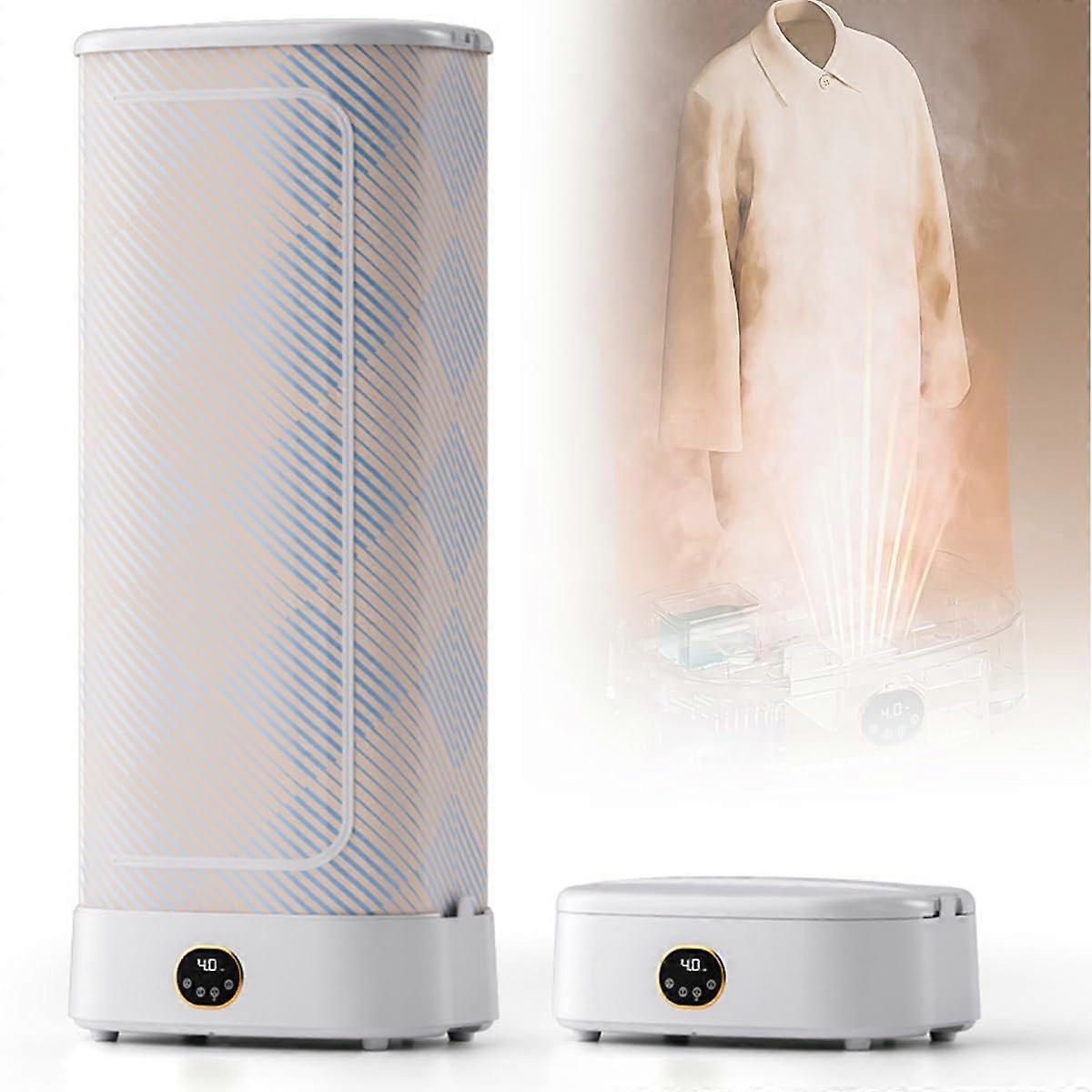 Garment Steamer with Dryer, 360° Steam Circulation, Foldable Vertical Design, Intelligent Control