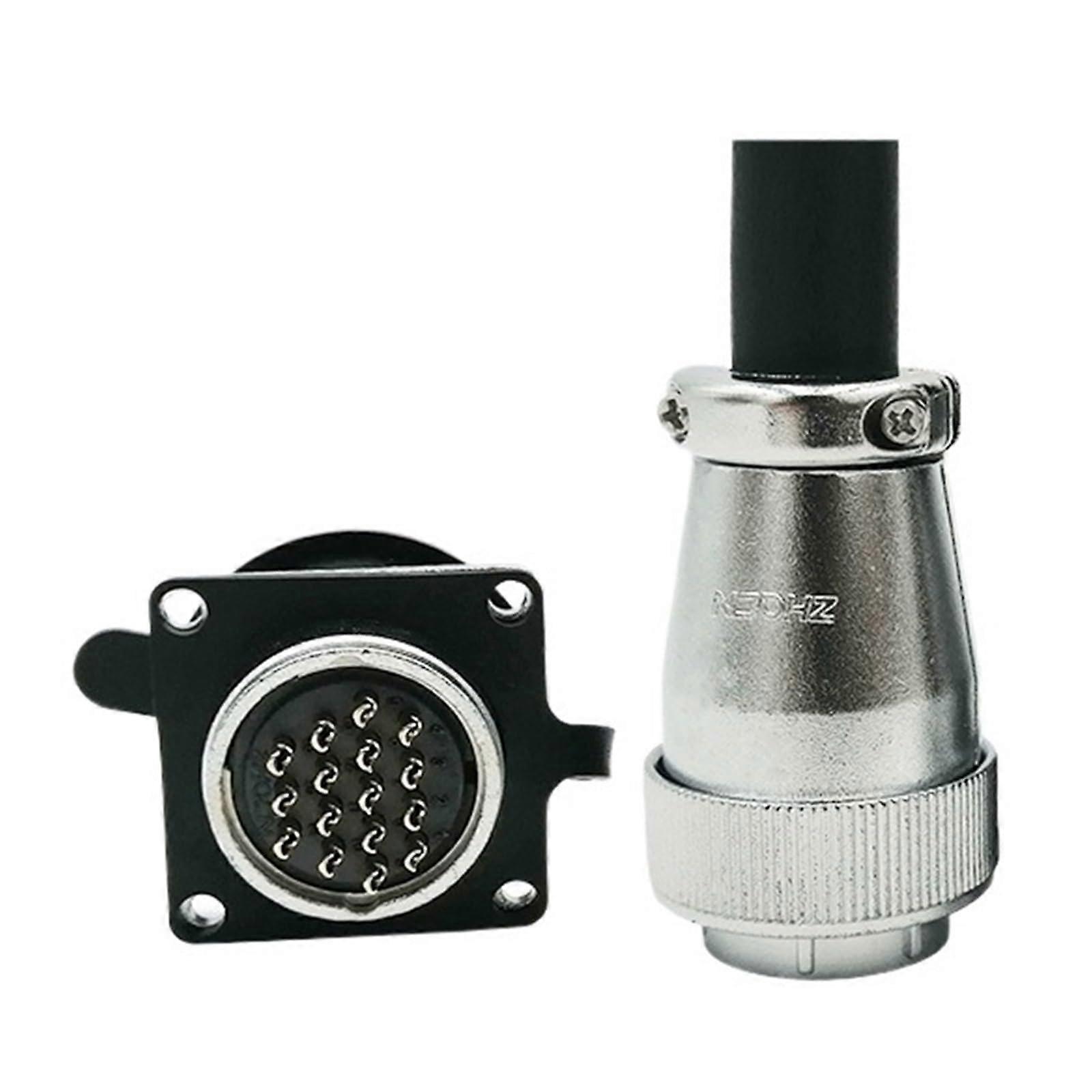 24 Pin Connector WS28 Industrial Handwheel Socket Plug for Durable Machine Control Interface