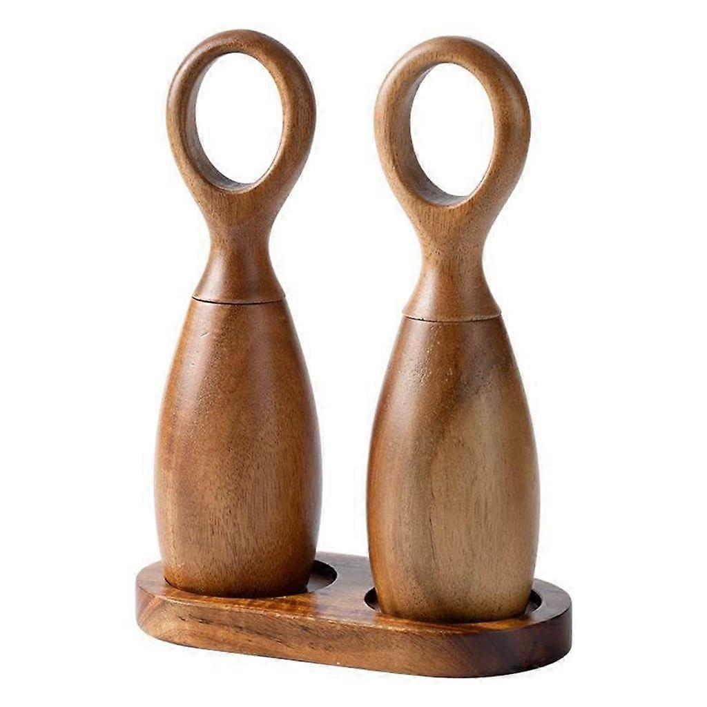 Salt and Pepper Grinder with Adjustable Ceramic Mill, Fast Grinding, Easy Clean, White Star Design