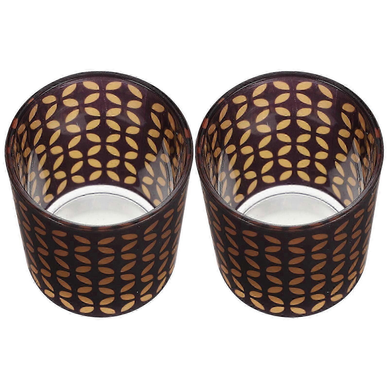 Glass Candle Cups Coffee Candle Drip Protector for 6Pcs Use