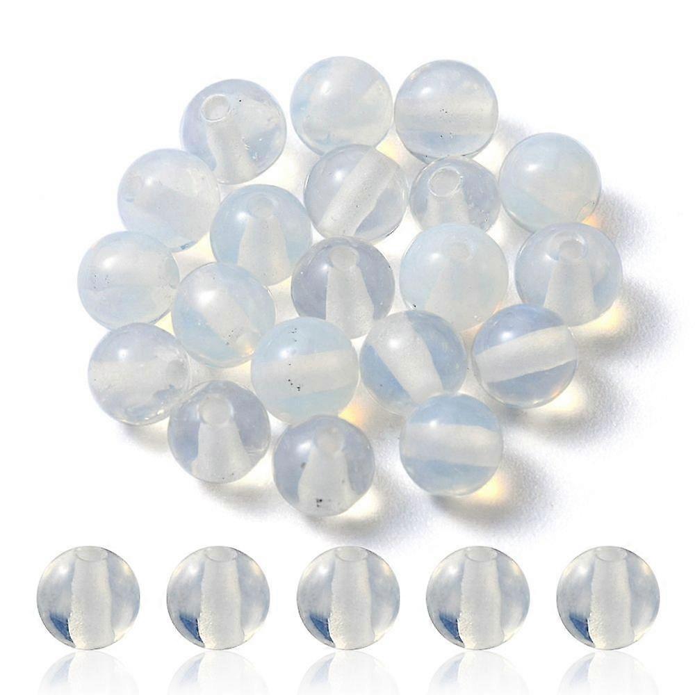 20pcs Opalite Round Beads 4mm Hole: 0.8mm