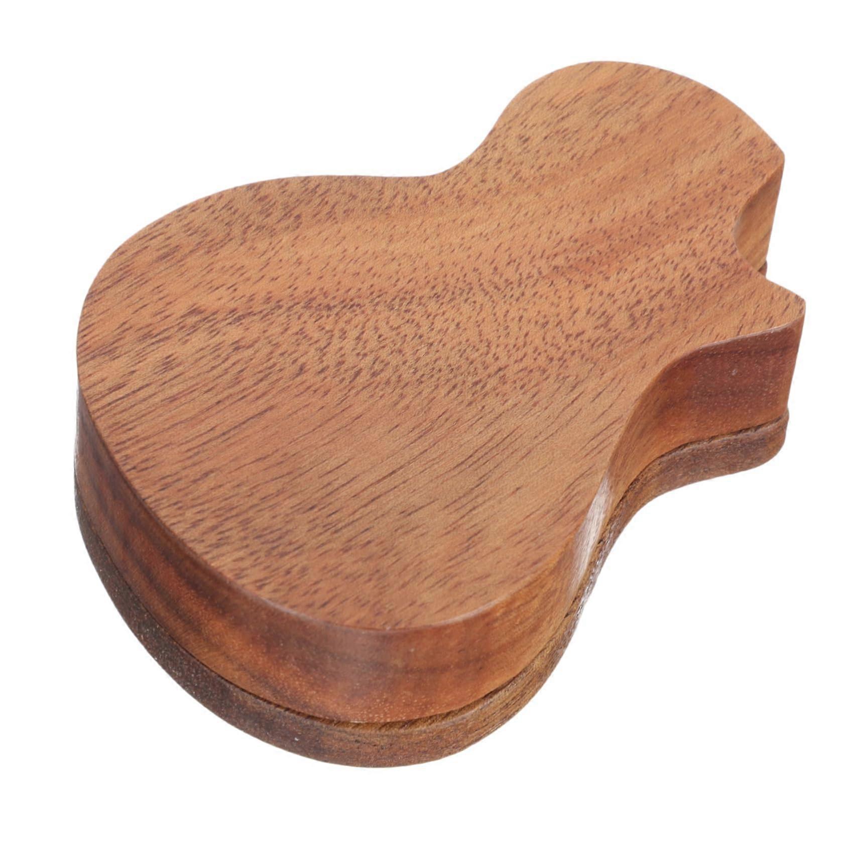 Wooden Guitar Pick Holder Box with Compact Storage and Shockproof Design for Multiple Picks