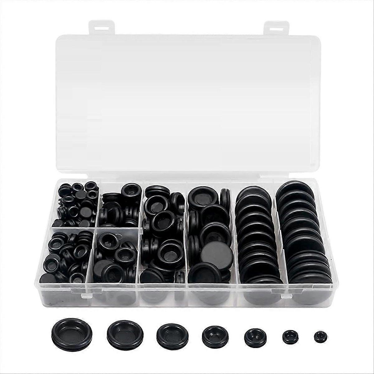 188 PCS Solid Closed Hole Plug Assortment Kit for Appliance Plumbing