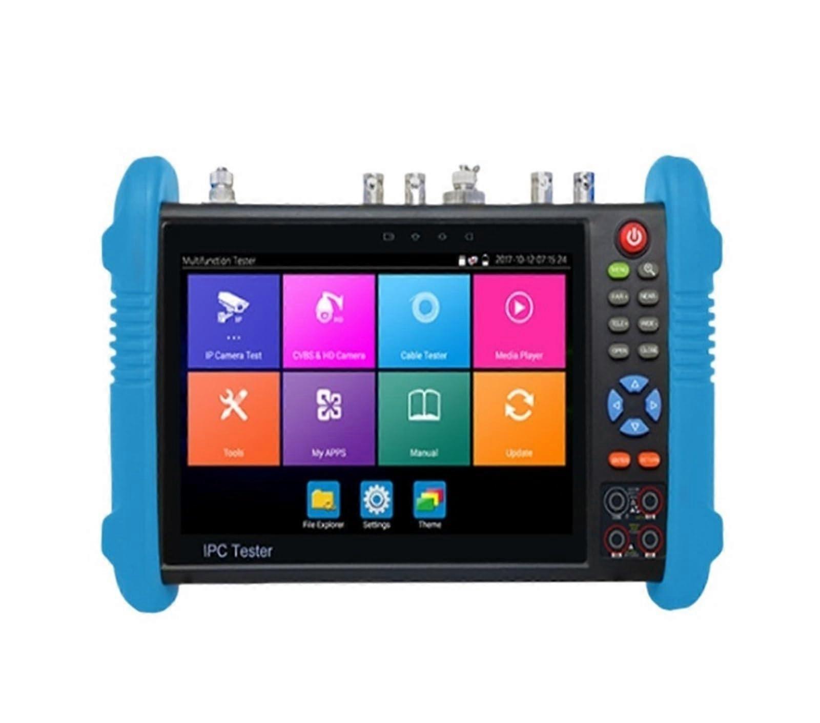 CCTV Camera Tester 7' IPS Touch Screen 8K H.265 Display 8MP IP PTZ Cable Test with PoE