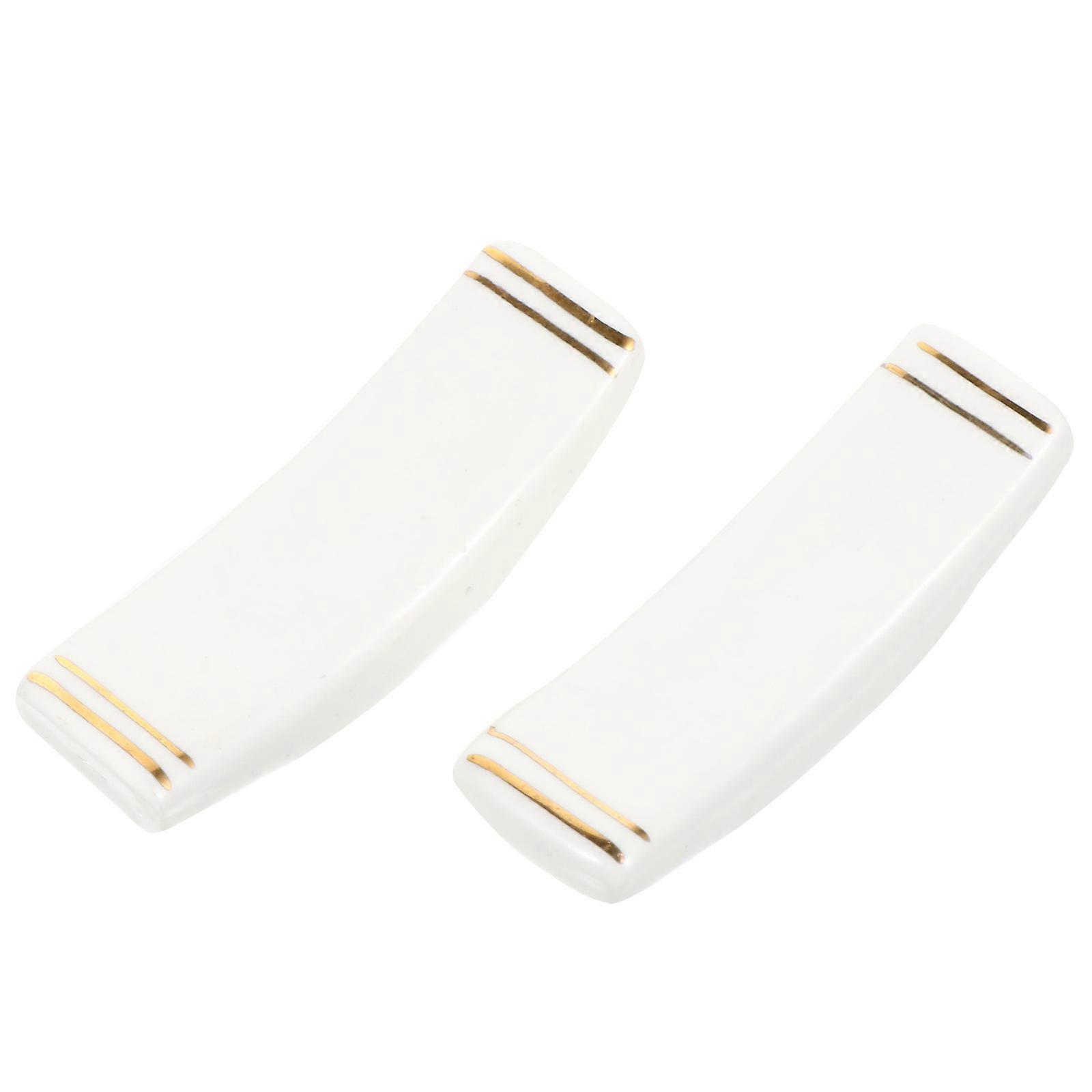 Ceramic Chopstick Rest for Home Use 2Pcs Porcelain Tableware Holder