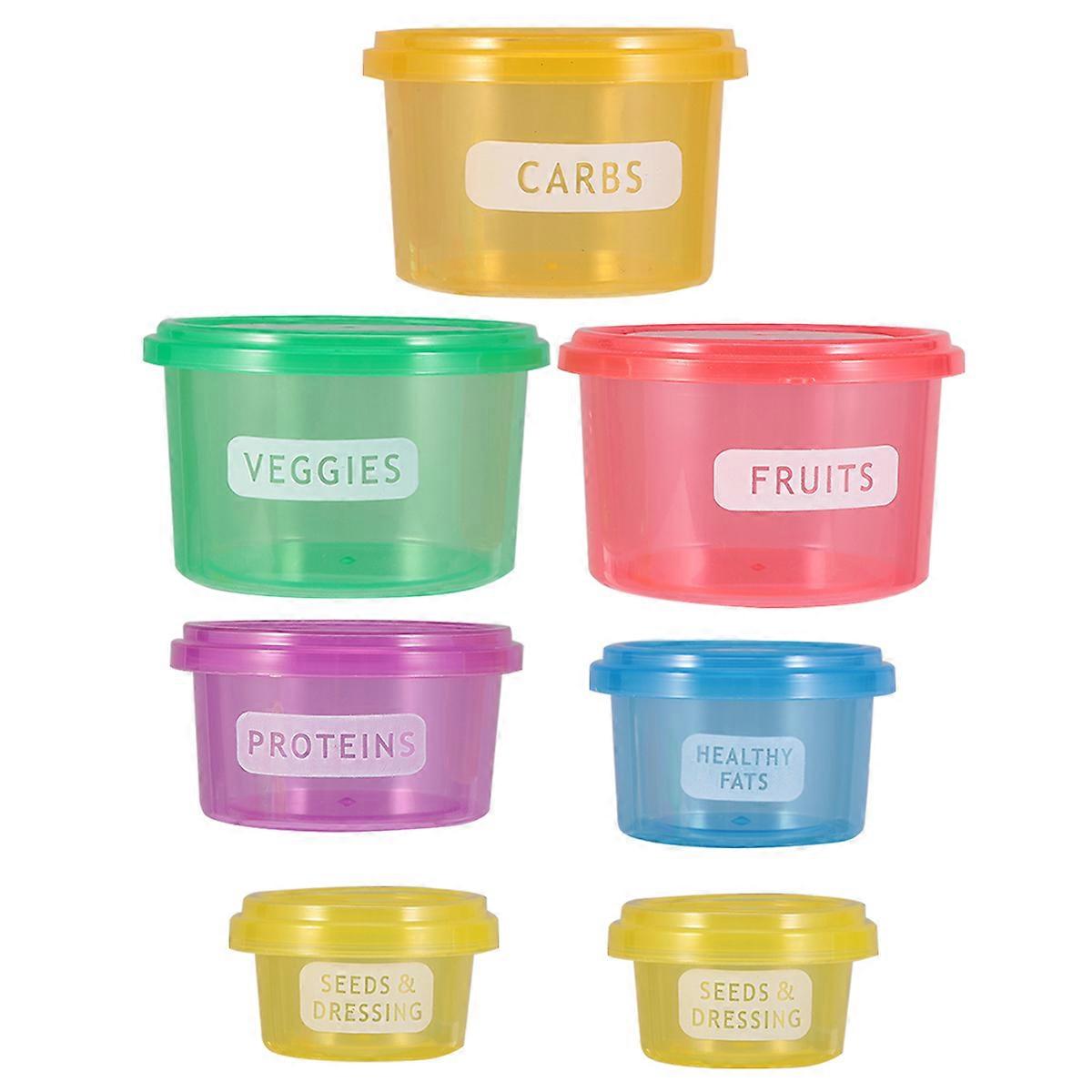 Portion Control Containers Families Eco-friendly Materials Pcs