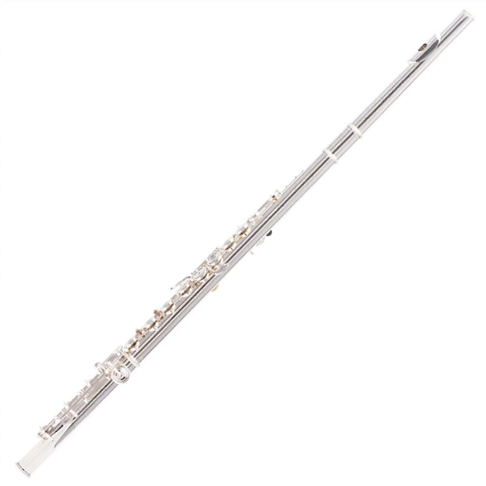 Flute Replacement Parts 16Hole Silver Key with E Split Mechanism for Beginner Accessories