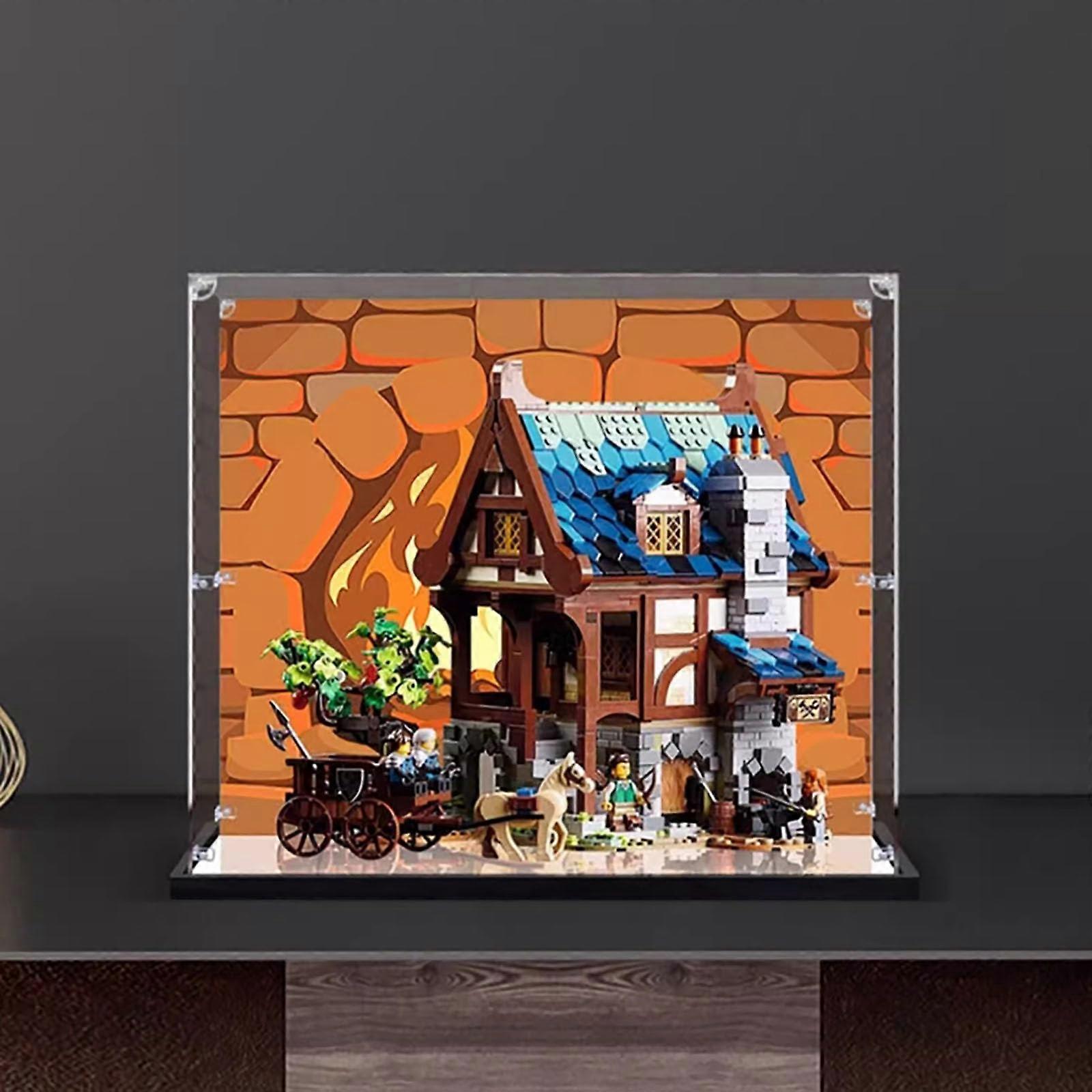 Blacksmith Display Case Dustproof Acrylic Box Clear Protective Fit for  21325