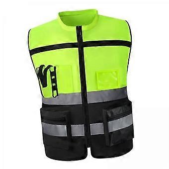 4 Pack Reflective Safety Vest with Visibility Strips for Running Cycling and Walking