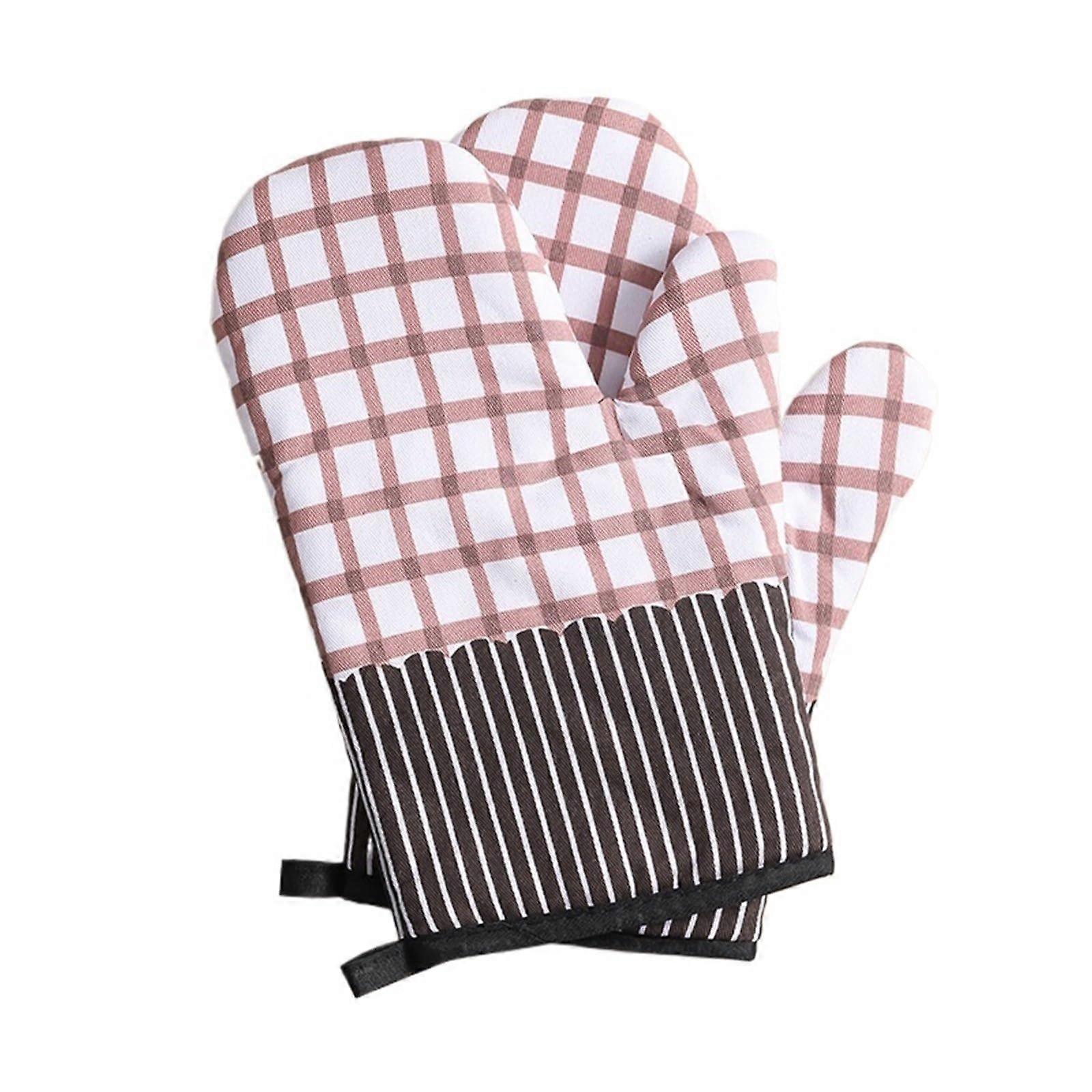 High-Temperature Resistant Oven Baking Gloves for BBQ, Grilling, Cooking & Baking (2 Pack)