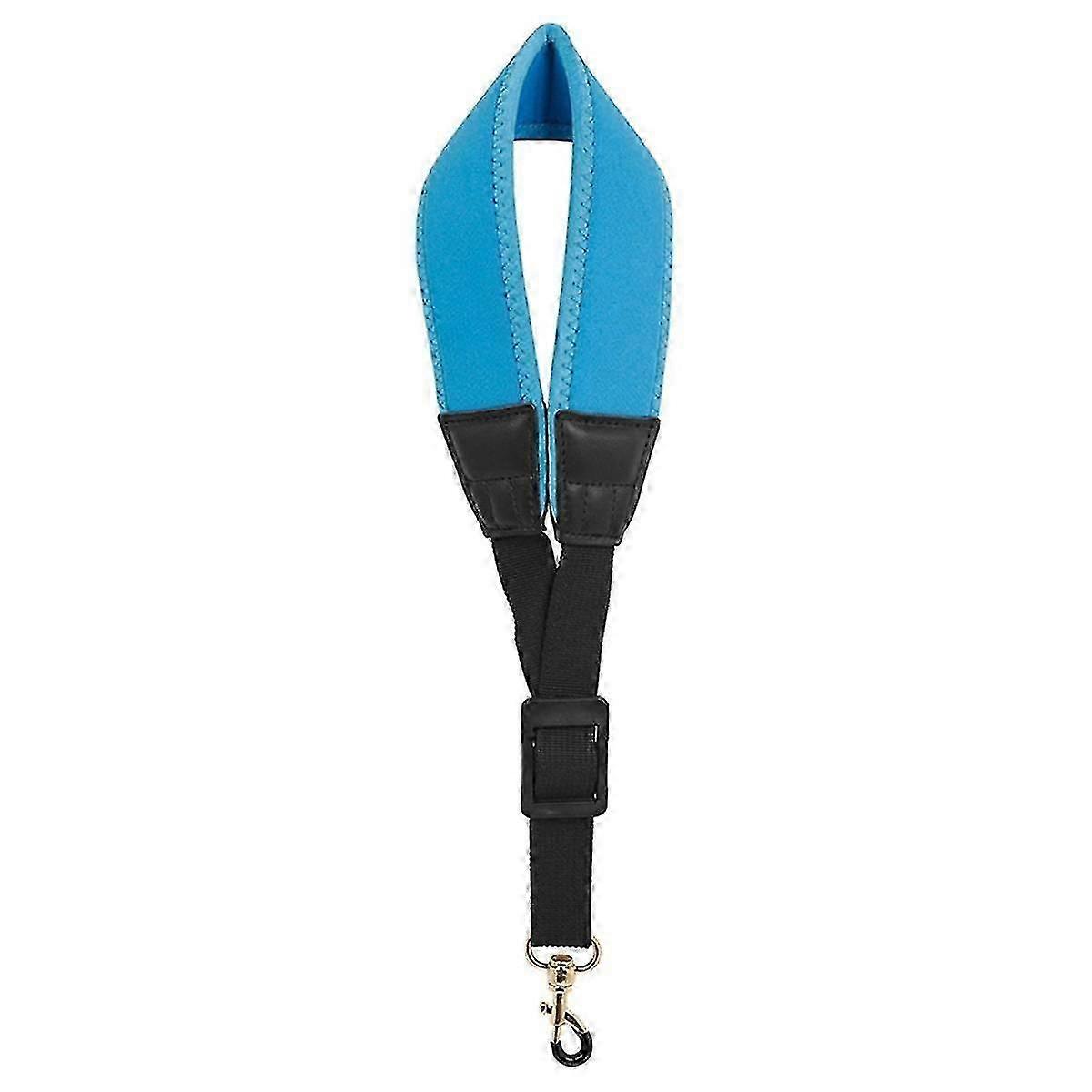 Saxophone Strap Adjustable Single Shoulder Neck Strap Playing Labor-saving Shoulder Strap,blue