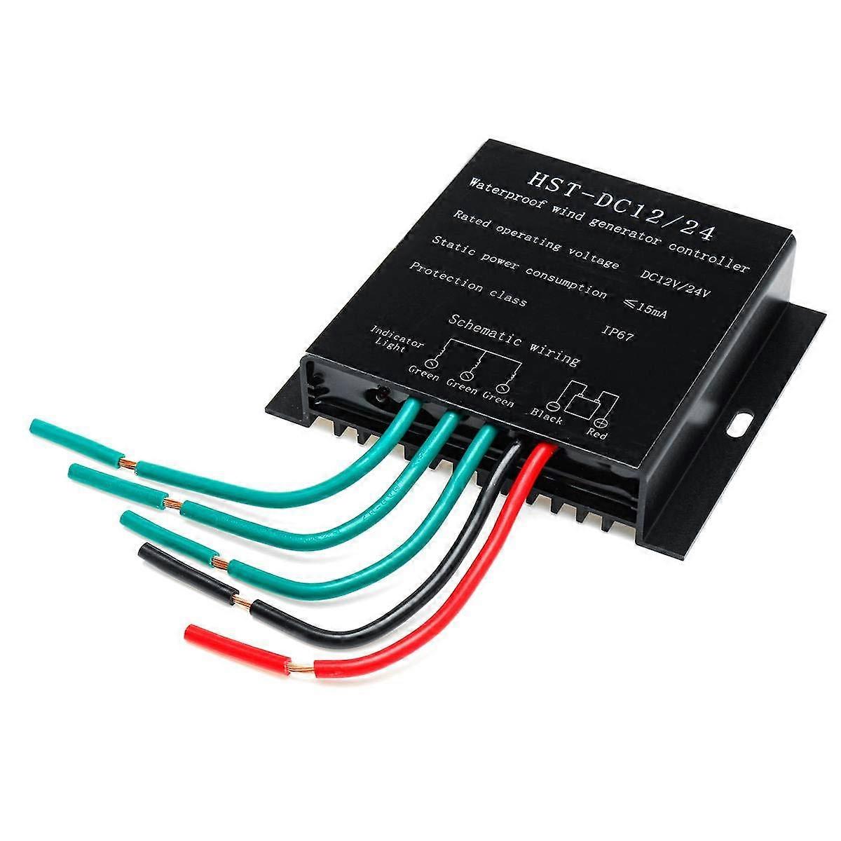 5000W Waterproof Wind Charge Controller 12V/24V Auto Voltage Control for Wind and Solar Systems
