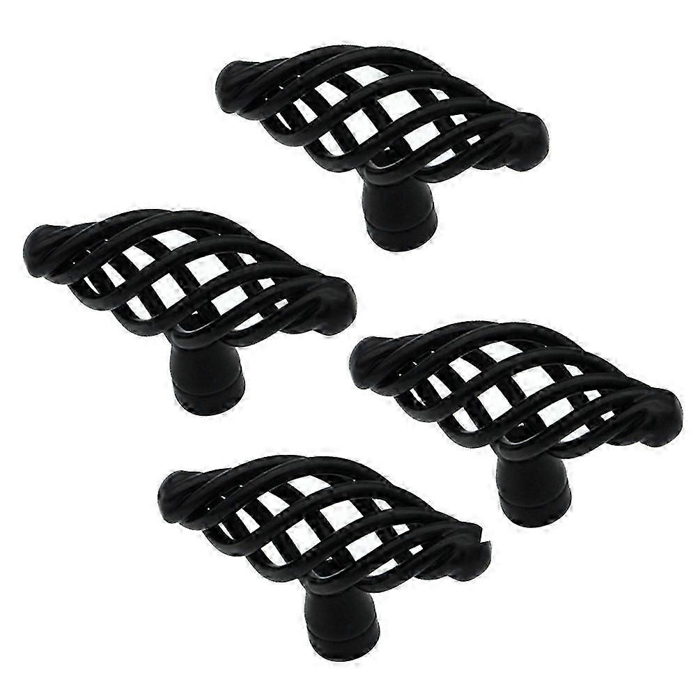Home decoration cabinet knobs bird cage design drawer pulls 4pcs