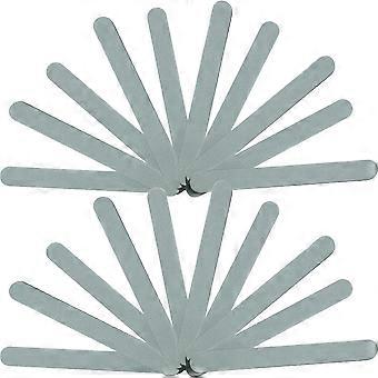 Polished Nail Files for Nail Care 20Pcs Double-Sided Assorted Color Manicure Set