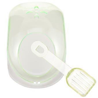 Hamster-Sandbadewanne für Kleintiere, 1 Set, hellgrüner Kunststoff