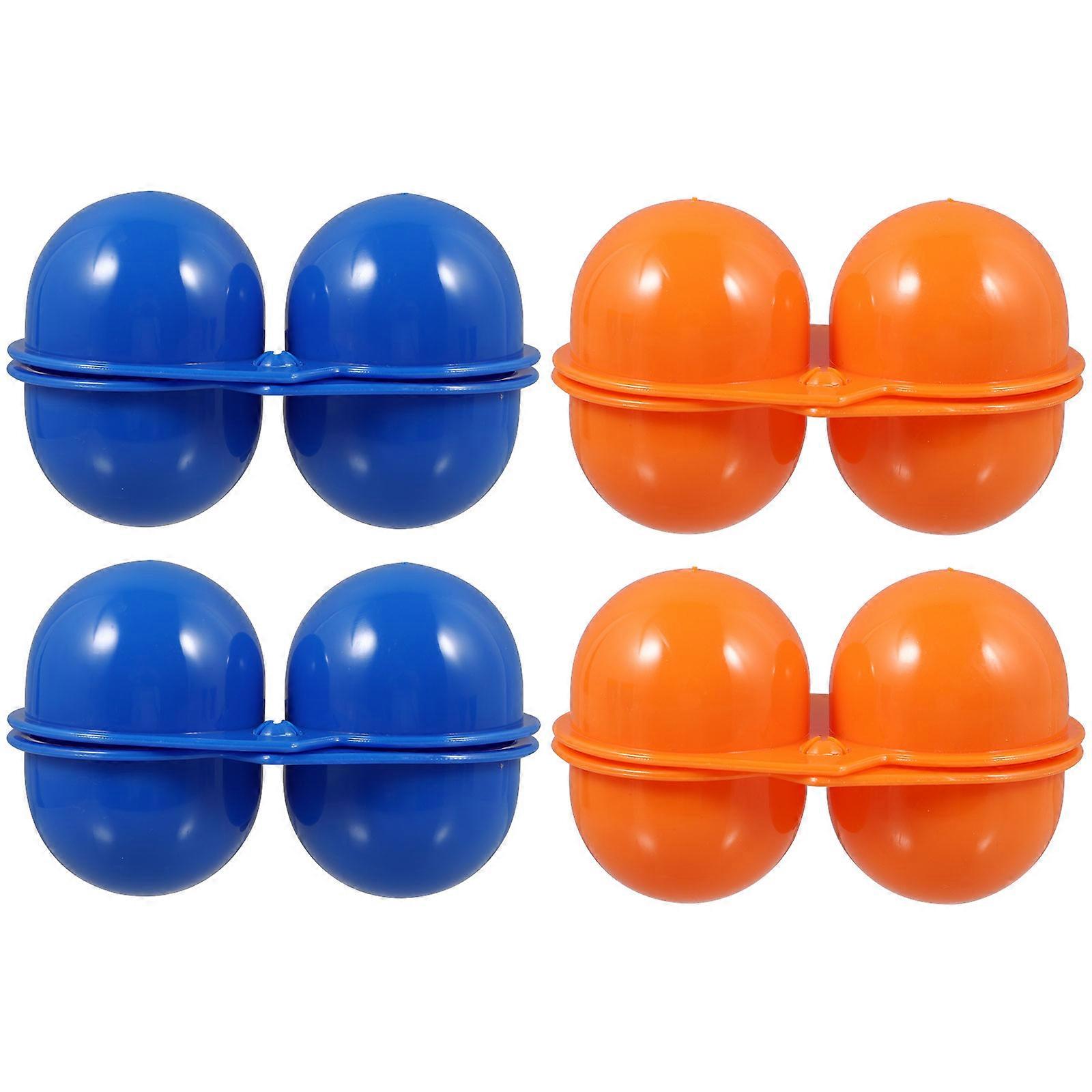 Portable Egg Case Plastic Container for Camping Storage 4Pcs