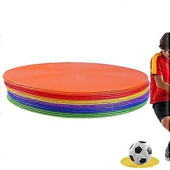 Discos de entrenamiento de agilidad de 25 cm, antideslizantes, de PVC, para entrenamiento de fútbol, ​​patadas y ejercicios de piernas.