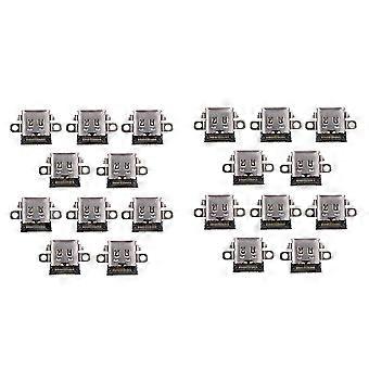 20 Conectores de Reparo para Porta de Carregamento USB Tipo-C compatíveis com Nintendo Switch