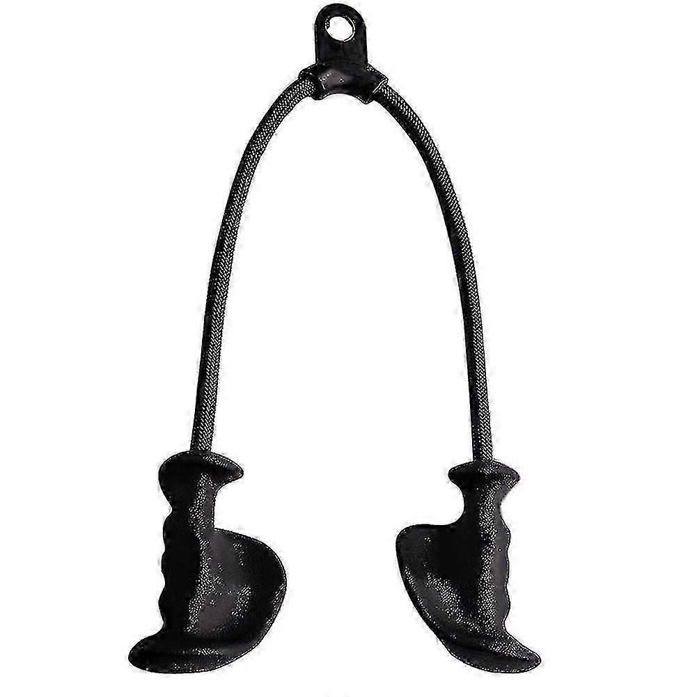 Ergonomic Triceps Rope Pull Down Rubber Grip Gym Strength Training Cable