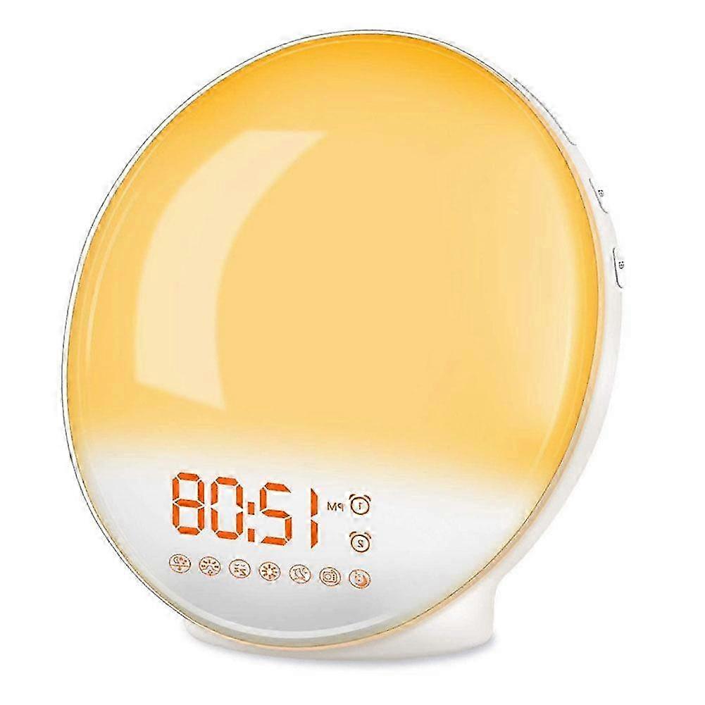 Simulated Sunrise Wake-up Alarm Clock Light