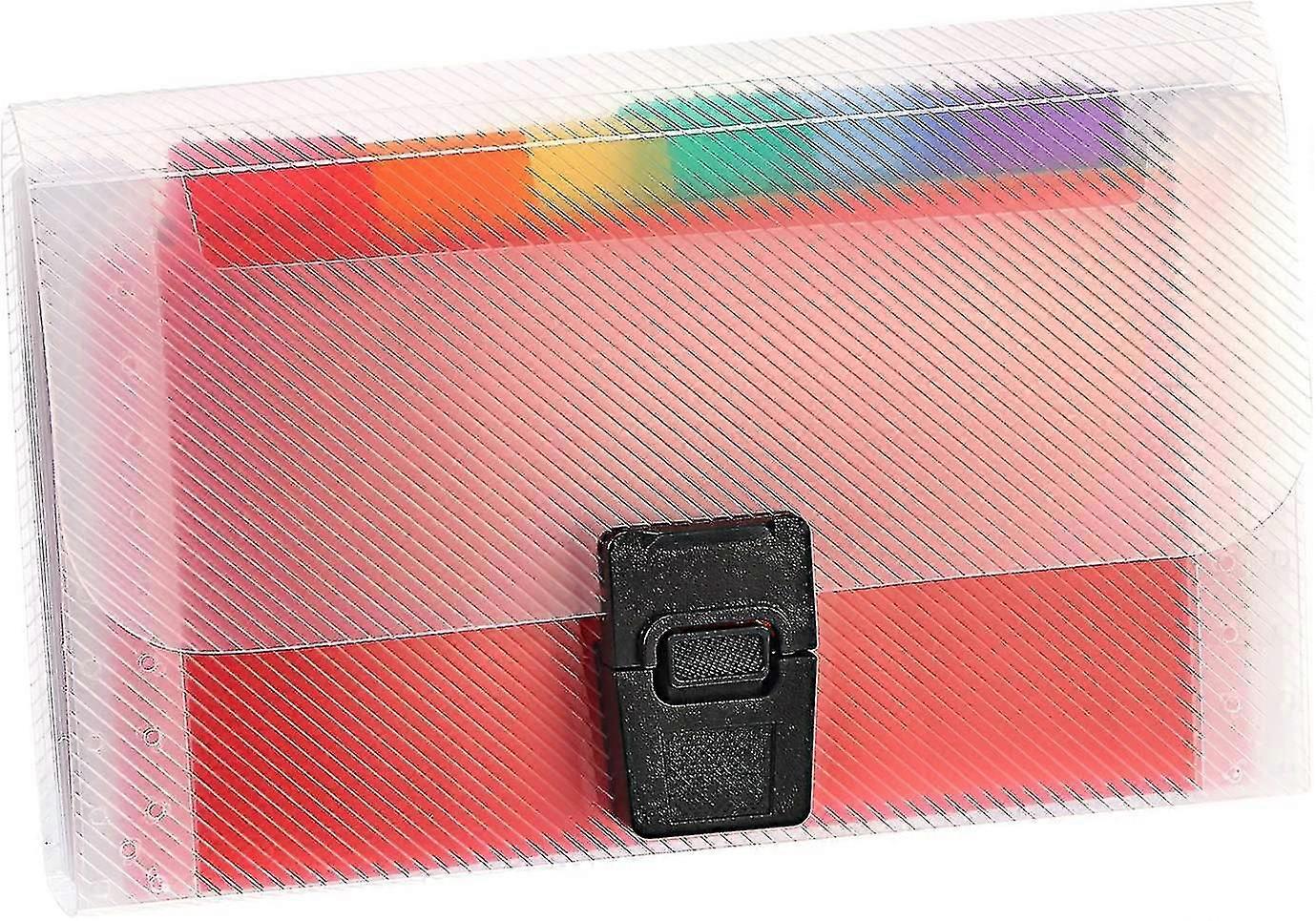Mini A6 Document File Rainbow Expanding Folder 13 Pocket File Organizer