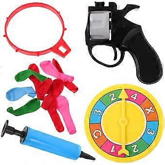Kid Rotary Table Games Toys Party Spoof Balloon Desktop Parent-Child Games Toys for Girl Boy (Colorful Box Pattern Random Color)