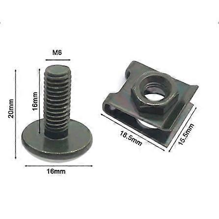Applicable clamp screw kit, large flat head 6x16