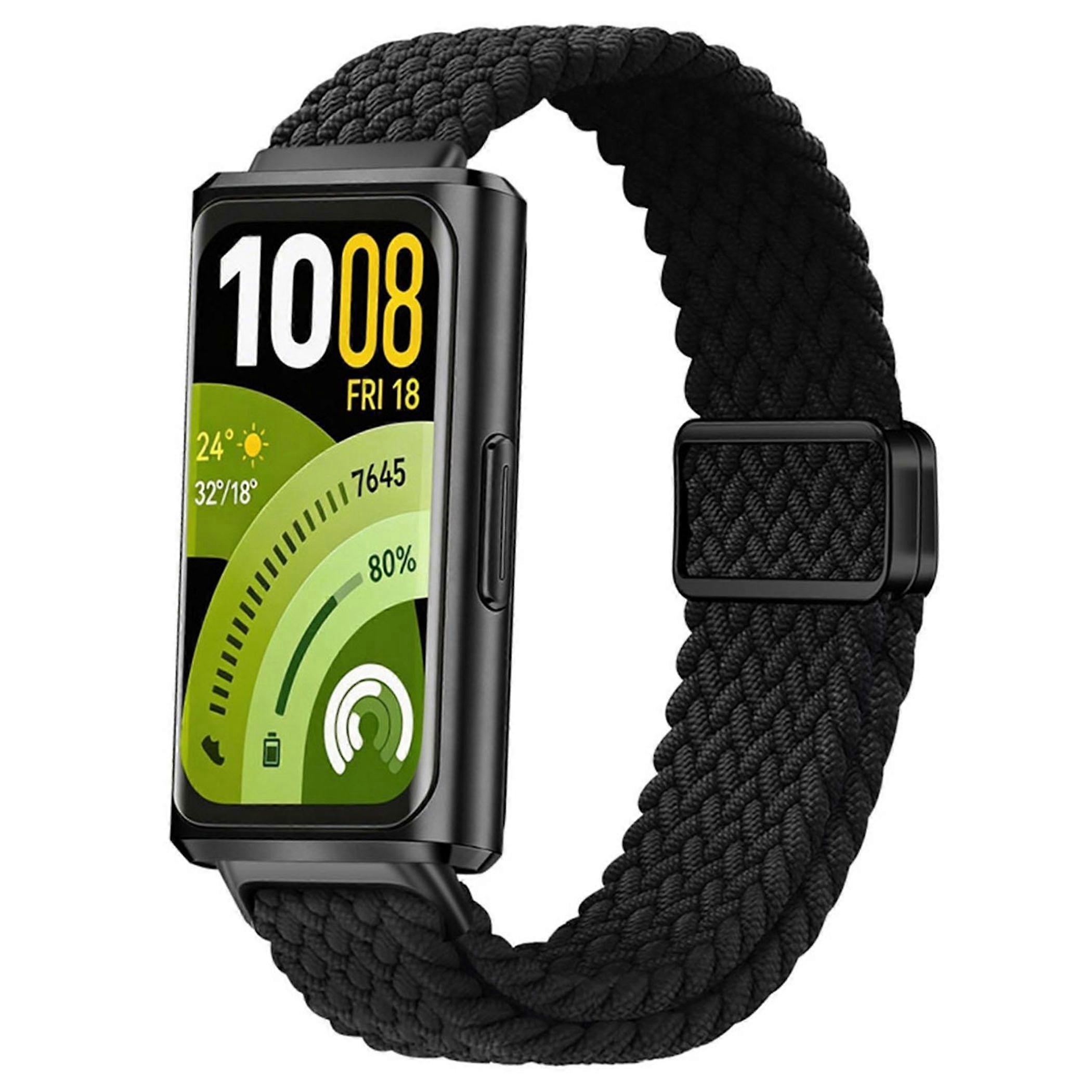 Smartwatch strap nylon for Huawei Band 11 / 11 Pro magnetic clasp black