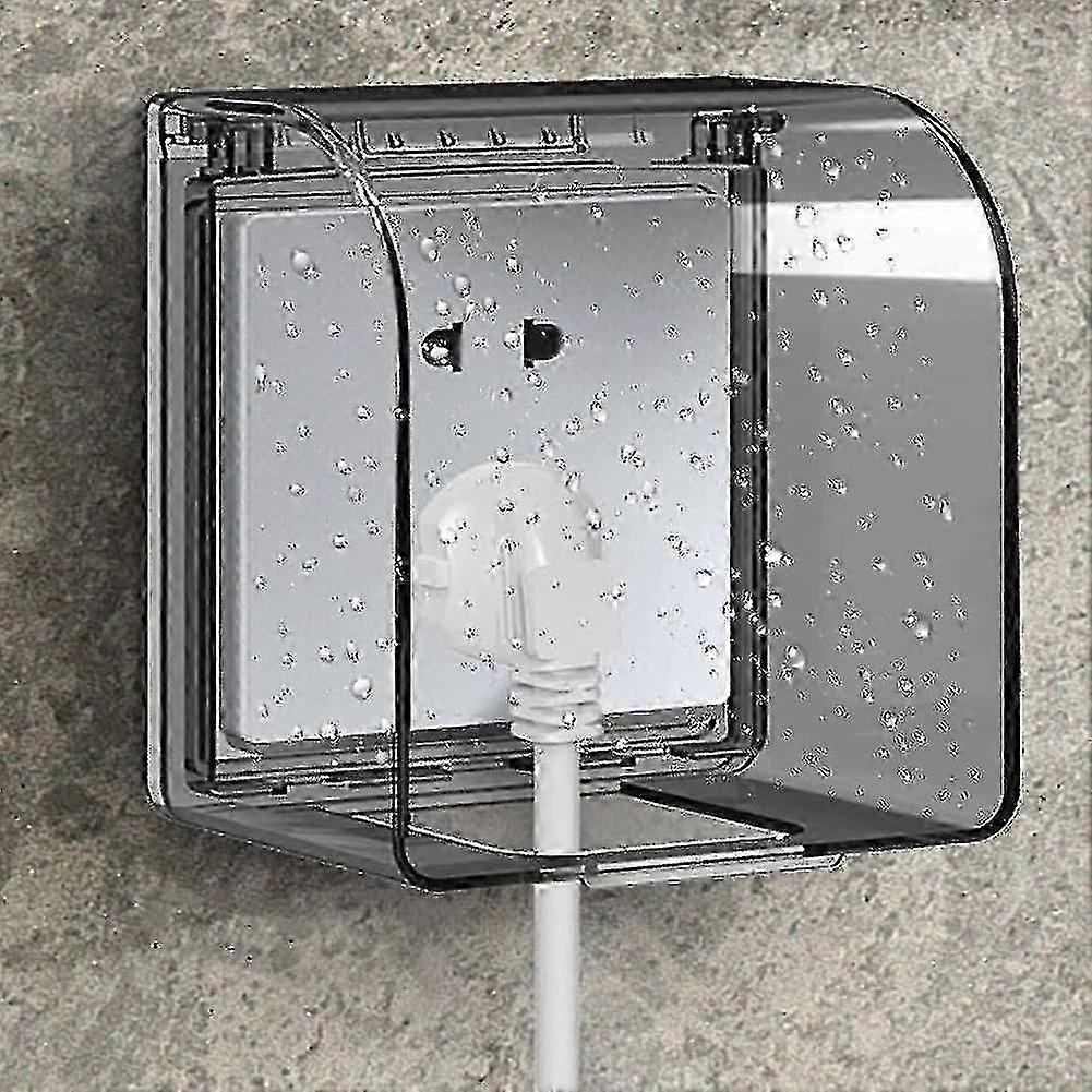 Childproof Waterproof Outlet Cover 86 Universal Model 12.2*10.8*7.3cm Outdoor Switch Socket