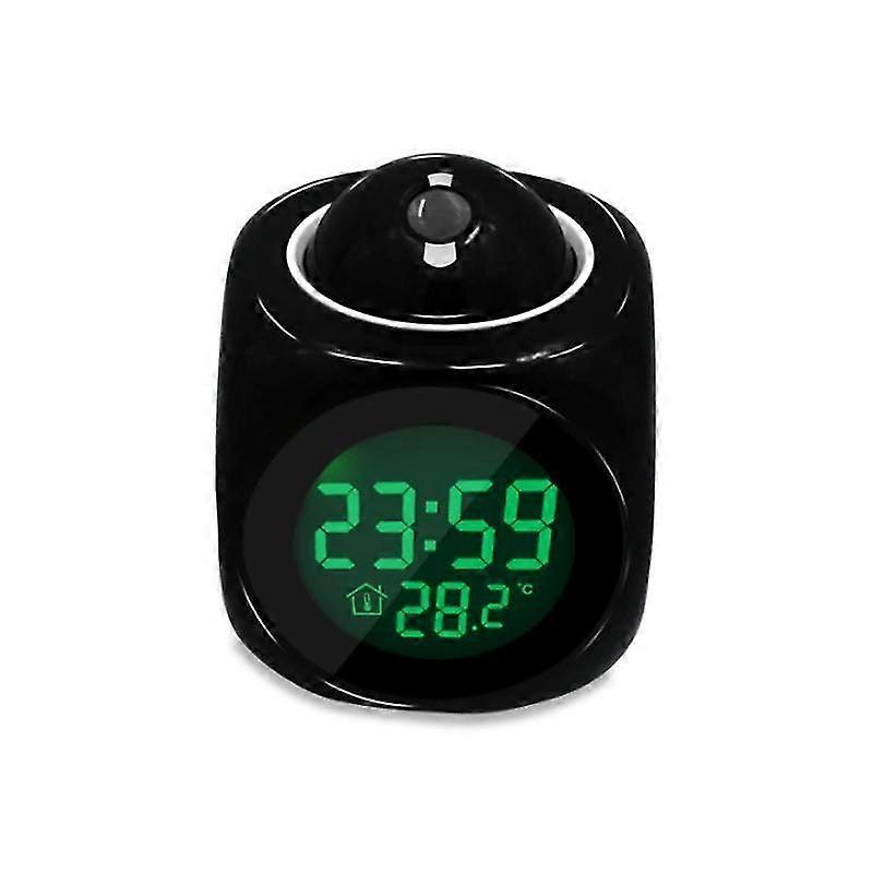 Sleek Multi-Function Projection Alarm Clock with LCD Display & Backlight - Perfect for Easy Wake-Ups!