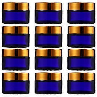 Face Cream Eye Cream Bottle for Travel 12Pcs Glass Refillable Containers