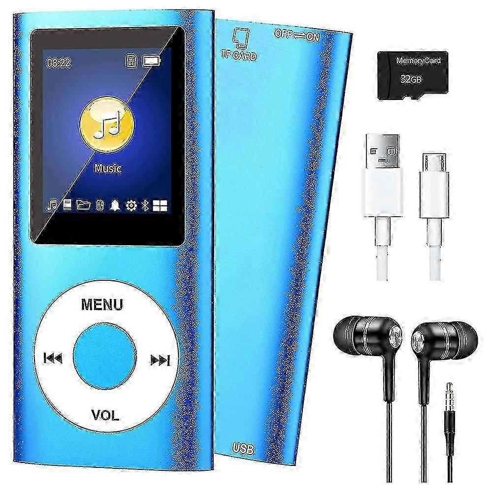 MP3 Player Bluetooth 5.0 32GB TF Card FM