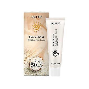 Rice Moisturizing Protective Cream with Rice Bran Oil, Ginseng & Green Tea  Lightweight, Non-Sticky UV Shield, Hydrating & Elasticity-Boosting (30ml)