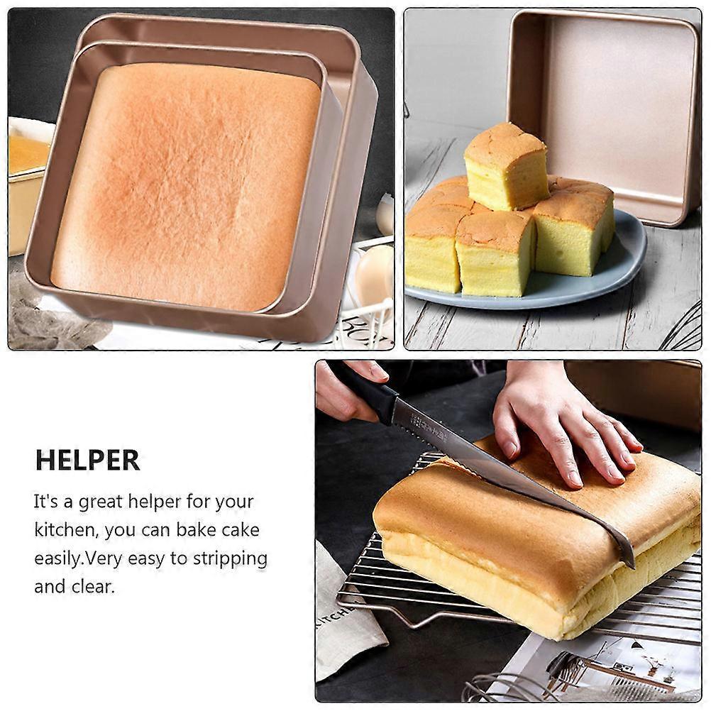 1pc Square Baking Pan Non-stick Bread Plate Practical Kitchen Cake Pan