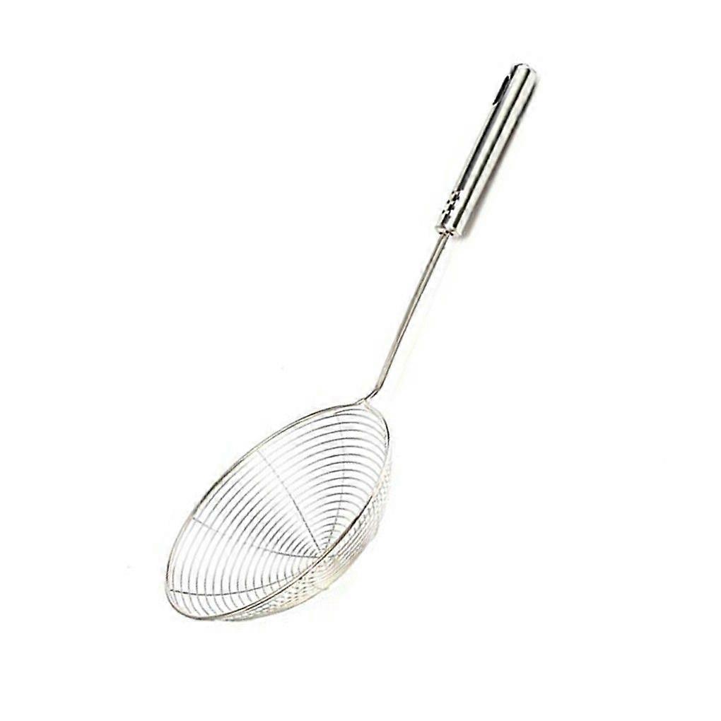 Long-handled round mesh strainer/strainer kitchen tool